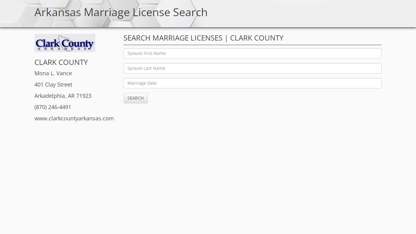 CIS Marriage License Lookup