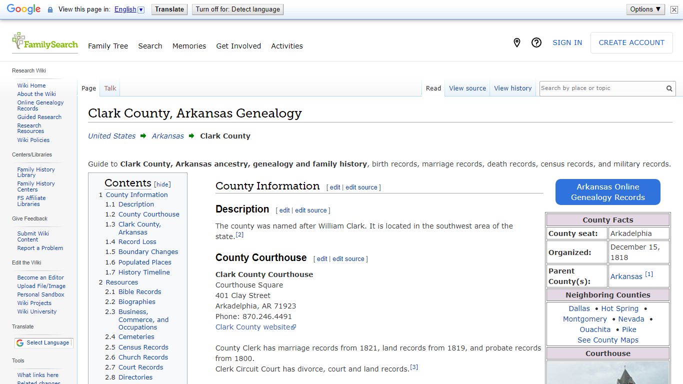 Clark County, Arkansas Genealogy • FamilySearch